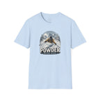 Women's Powder Before Work Ski T-Shirt |  Snowboarding Skiing Mountain Graphic Tee | Unisex Tee