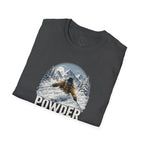 Women's Powder Before Work Ski T-Shirt |  Snowboarding Skiing Mountain Graphic Tee | Unisex Tee