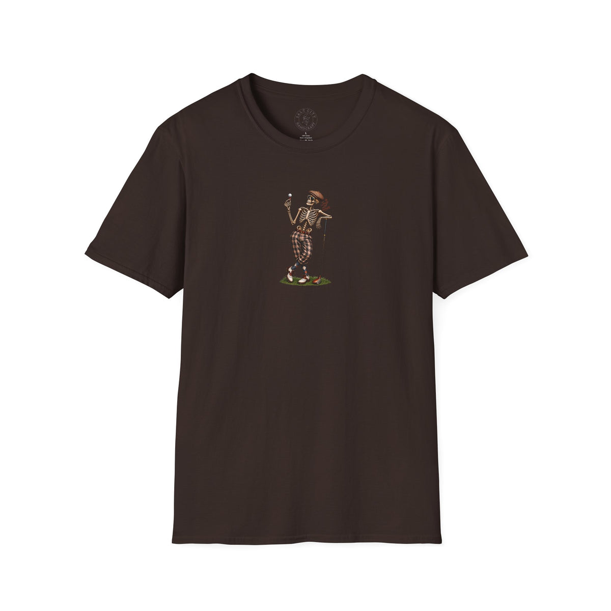 Vintage Golf Skeleton T-Shirt with "Golf Till Death Caption" - Retro Golfer Graphic Tee