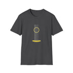 Minimal Acoustic Guitar Graphic T-Shirt | Yellow Guitar Strings