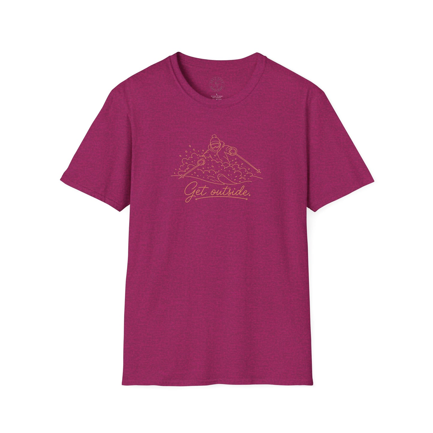 Outdoors T-Shirt — Get Outside Mountain Graphic Outdoor Adventure Tee