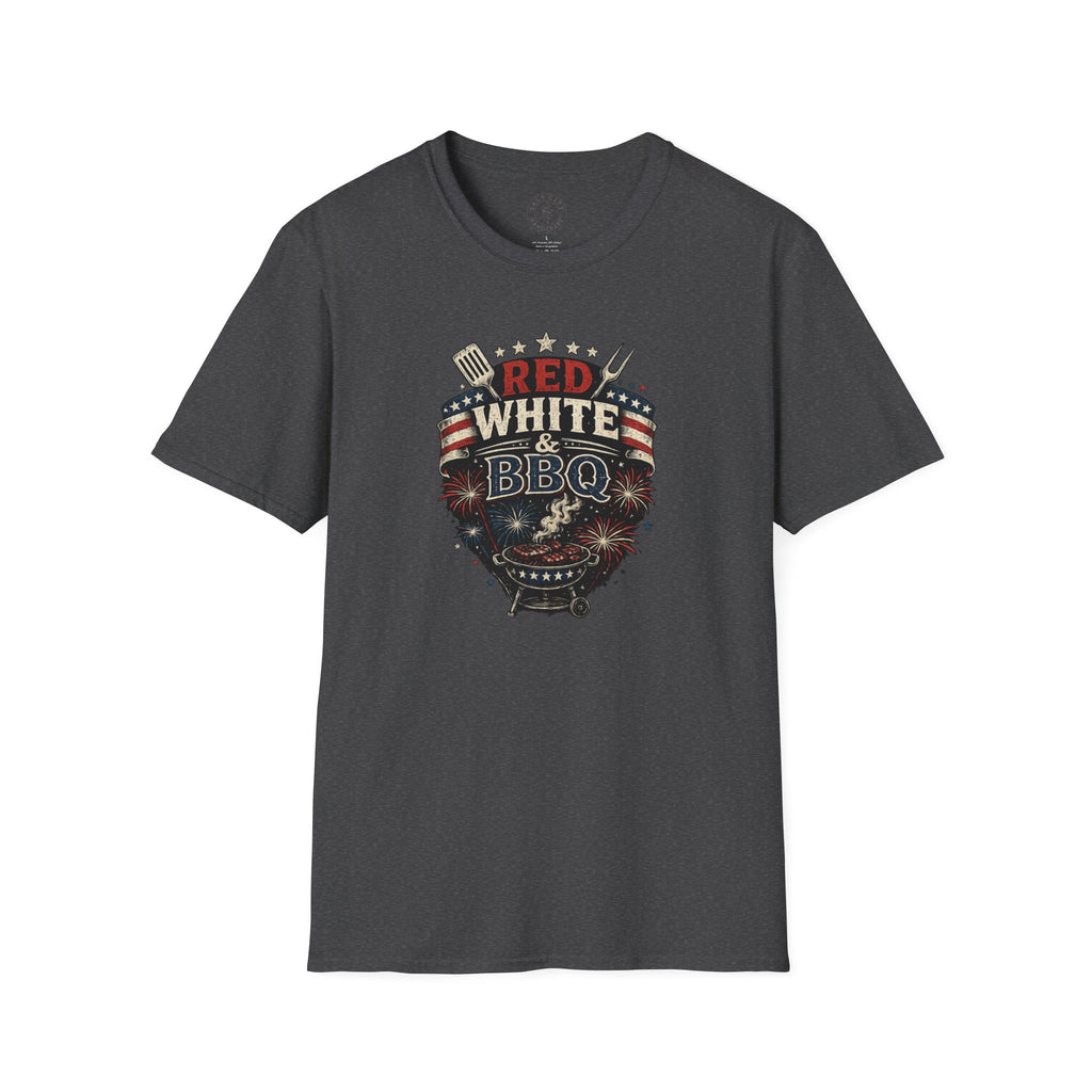 Red, White & BBQ T-Shirt — Patriotic 4th of July Grill Tee
