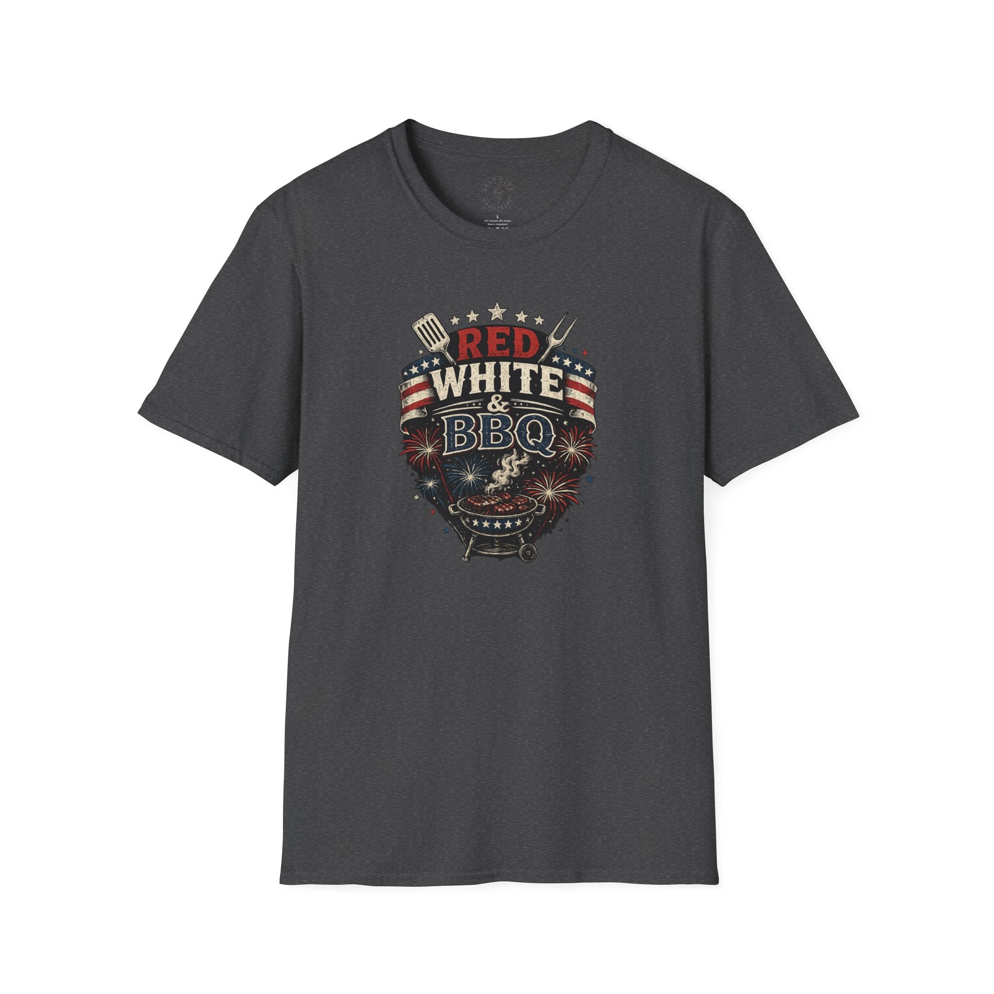 Red, White & BBQ T-Shirt — Patriotic 4th of July Grill Tee