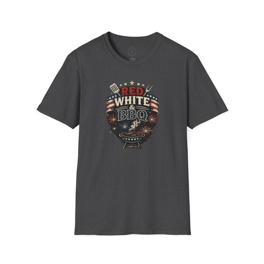 Red, White & BBQ T-Shirt — Patriotic 4th of July Grill Tee