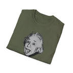 Stay Caffeinated T-Shirt — Funny Coffee Tee with Einstein Sketch