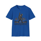 Backcountry Sasquatch T-Shirt — Mountain Skiing Bigfoot Outdoor Tee