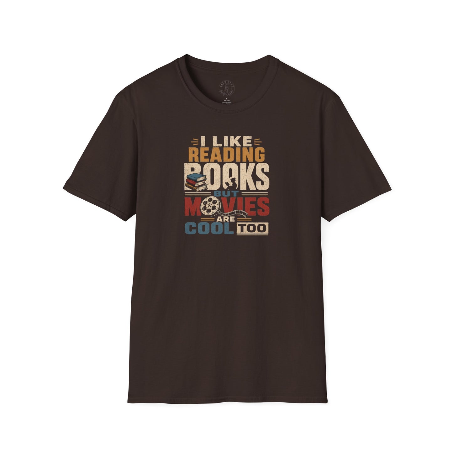 Books Unisex Softstyle T-Shirt | Funny Books And Movies Tee
