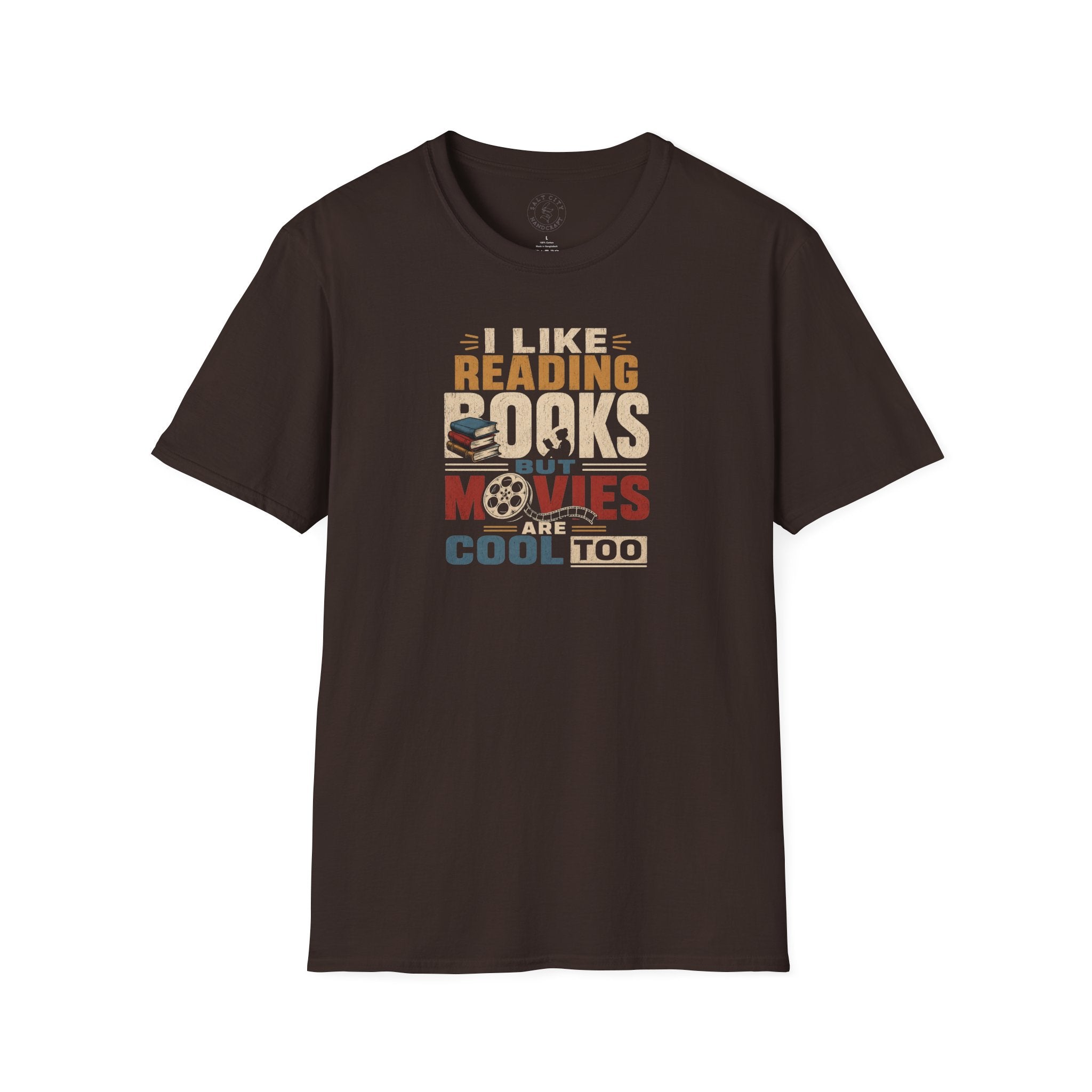 Books Unisex Softstyle T-Shirt | Funny Books And Movies Tee