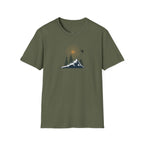 Backcountry Skier T-Shirt | Nature Minimalist Outdoor | Sunset Skier