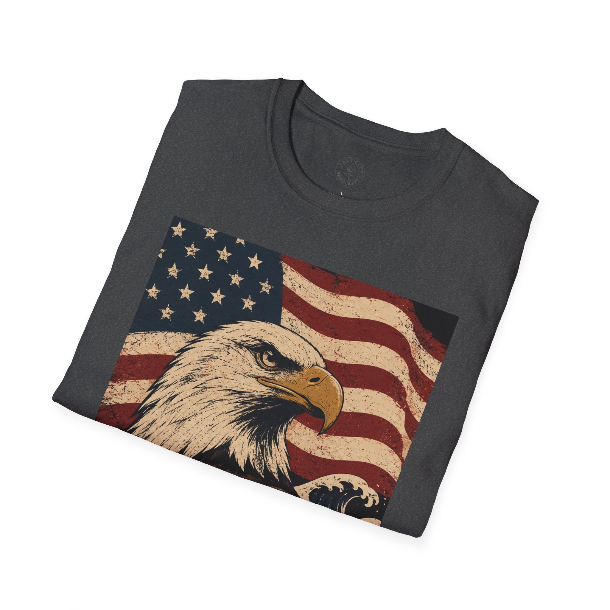 Patriotic Eagle T‑Shirt | American Flag Bald Eagle Graphic Tee