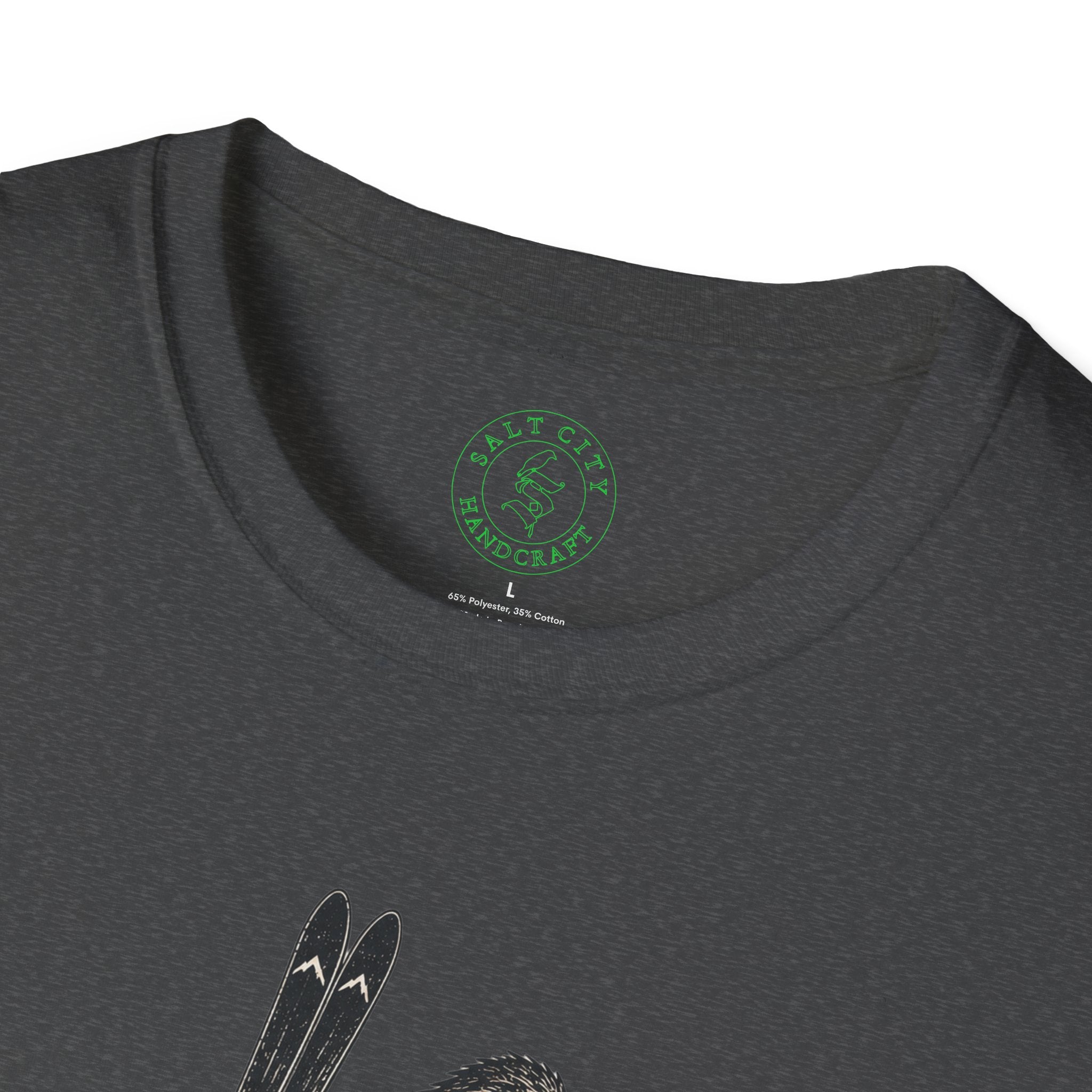 Backcountry Sasquatch T-Shirt — Mountain Skiing Bigfoot Outdoor Tee