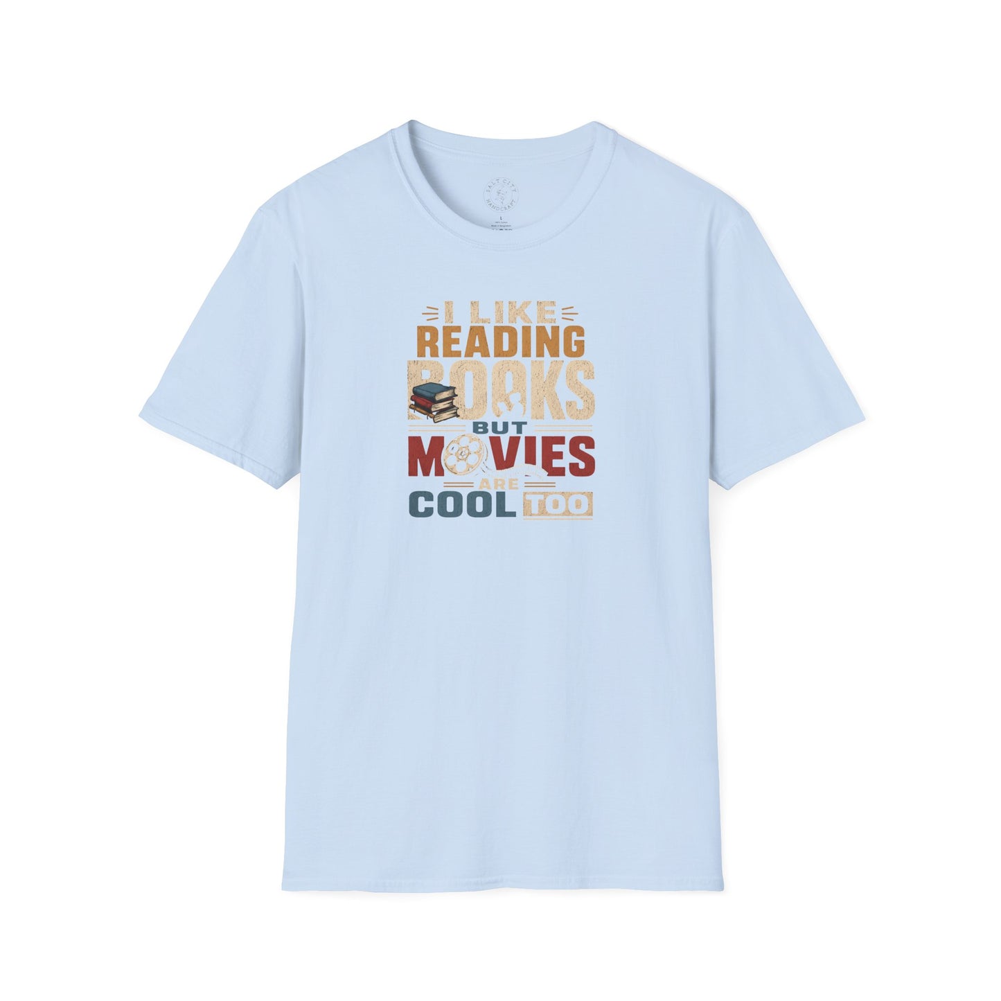 Books Unisex Softstyle T-Shirt | Funny Books And Movies Tee
