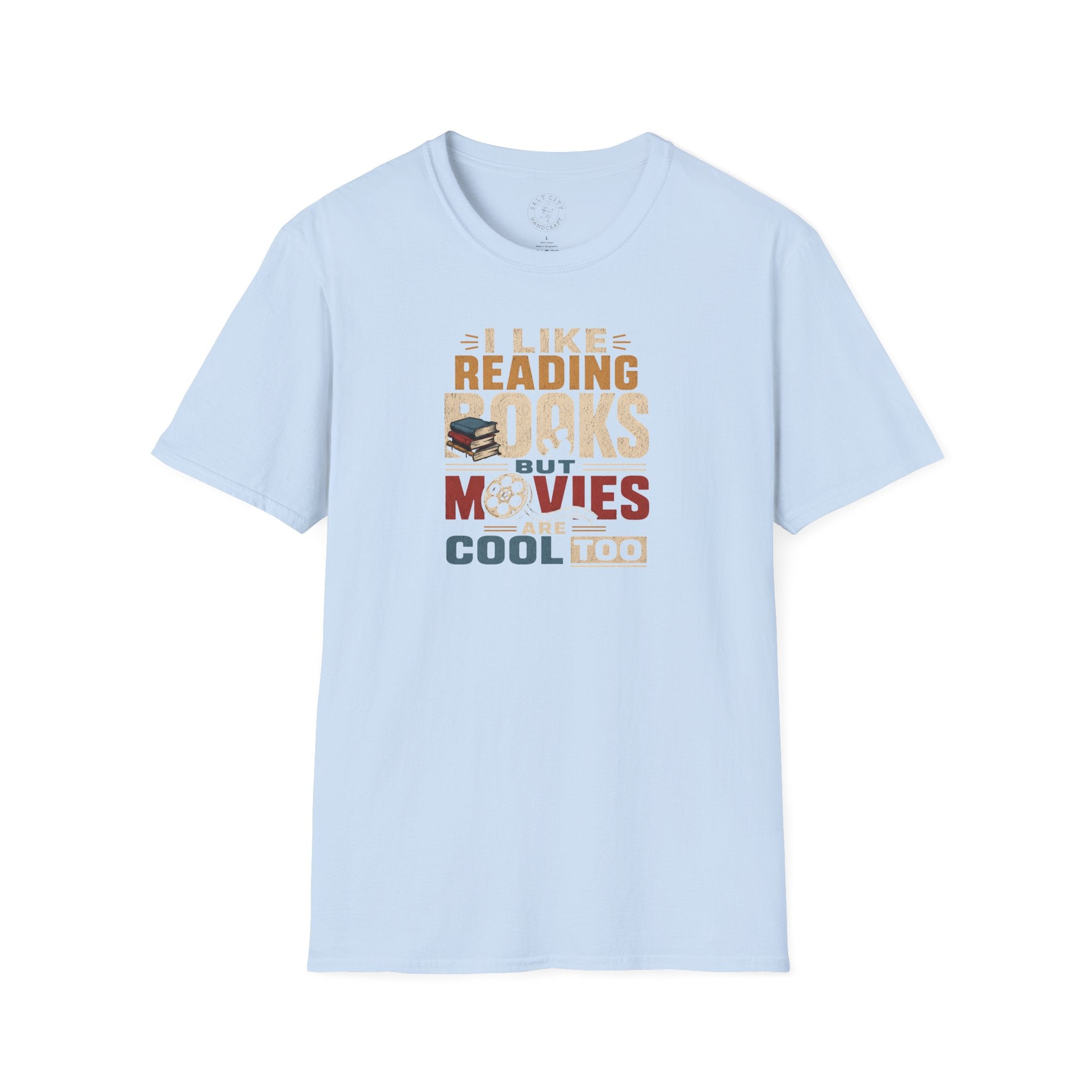 Books Unisex Softstyle T-Shirt | Funny Books And Movies Tee