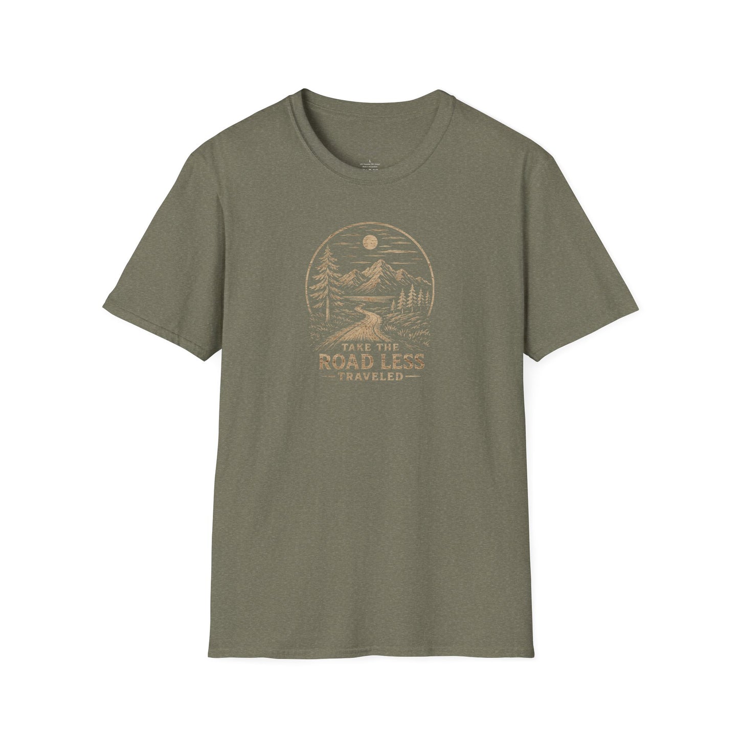 Road Less Traveled Mountain T‑Shirt — 'Take the Road Less' Adventure Tee