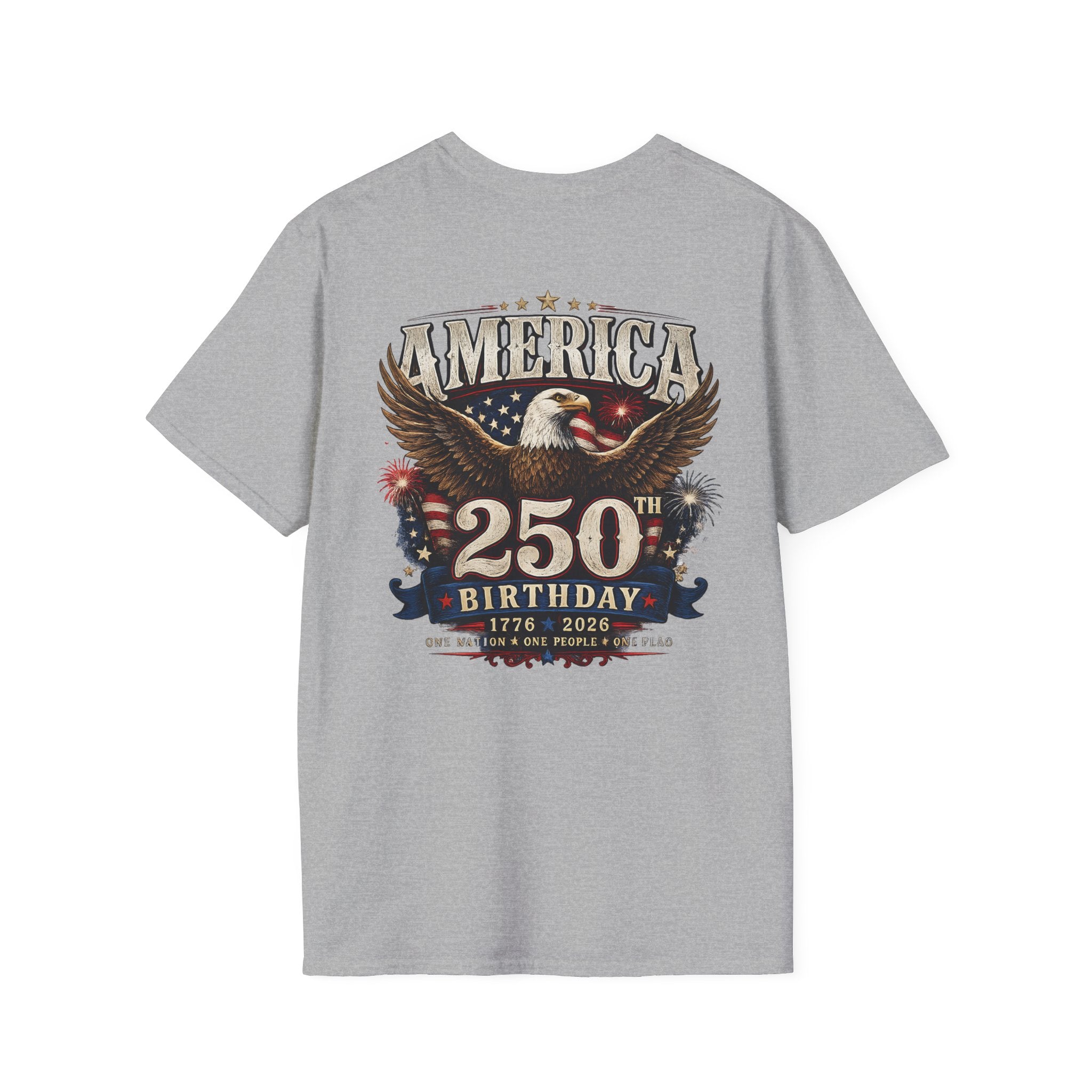 America 250th Birthday T-Shirt — Patriotic Eagle 1776–2026 Celebration Tee
