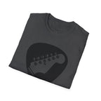 Guitar Pick with Electric Guitar Headstock T-Shirt | Guitar Tee