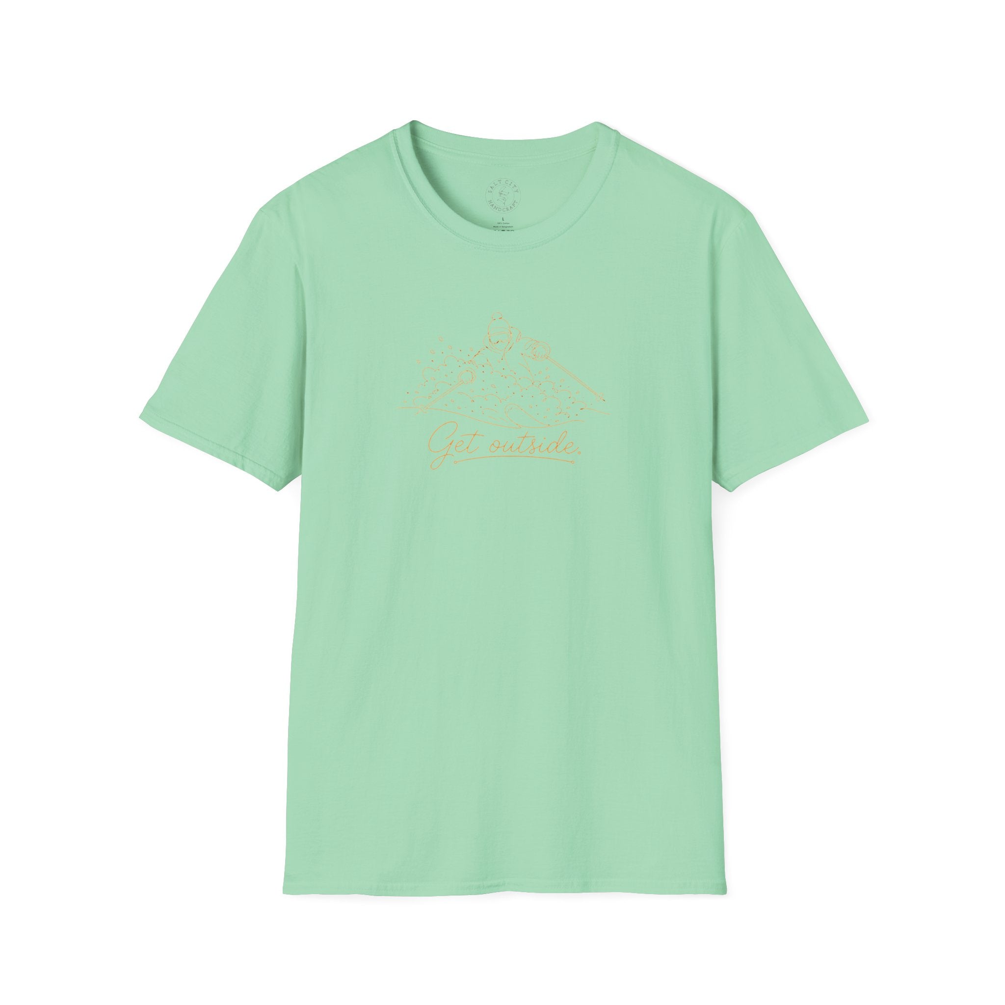 Outdoors T-Shirt — Get Outside Mountain Graphic Outdoor Adventure Tee
