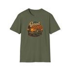 Good Vibes Sunset Tee — Retro Surf Van T-Shirt