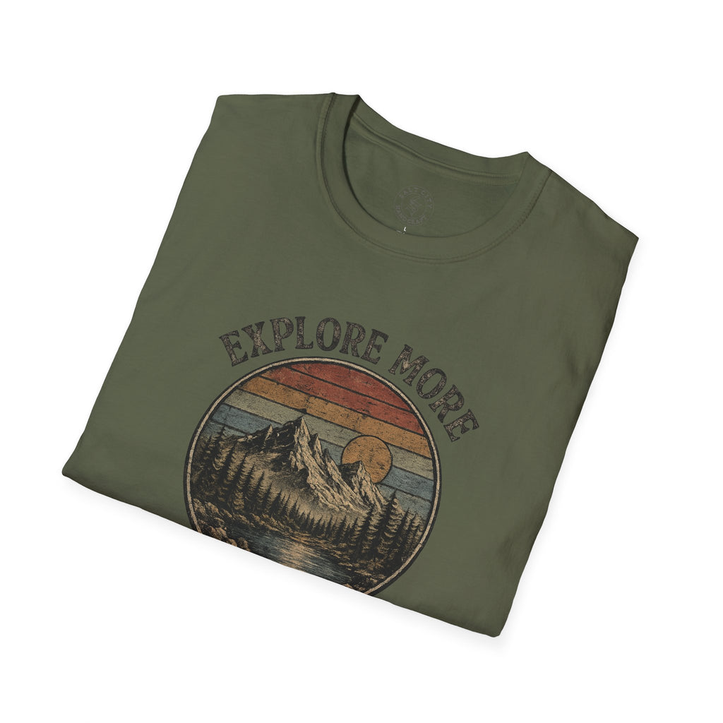 Explore More Mountain Lake T-Shirt — Adventure Outdoors Graphic Tee