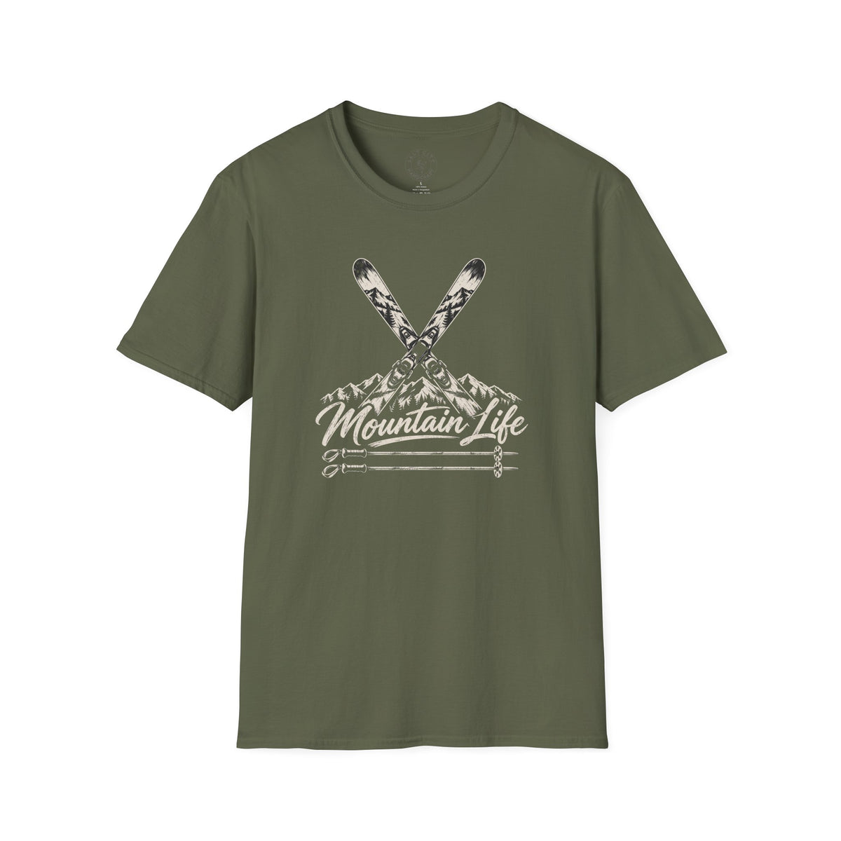 Mountain Life Ski T-Shirt - Retro Skiing Graphic - Unisex