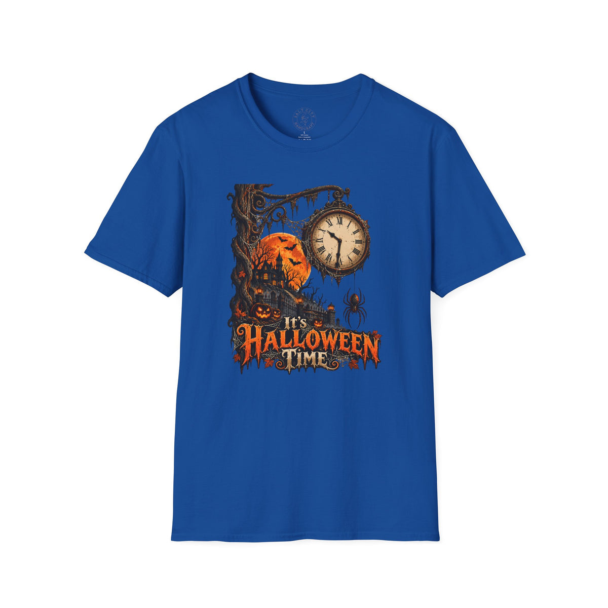 Halloween Time Spider Clock T-Shirt