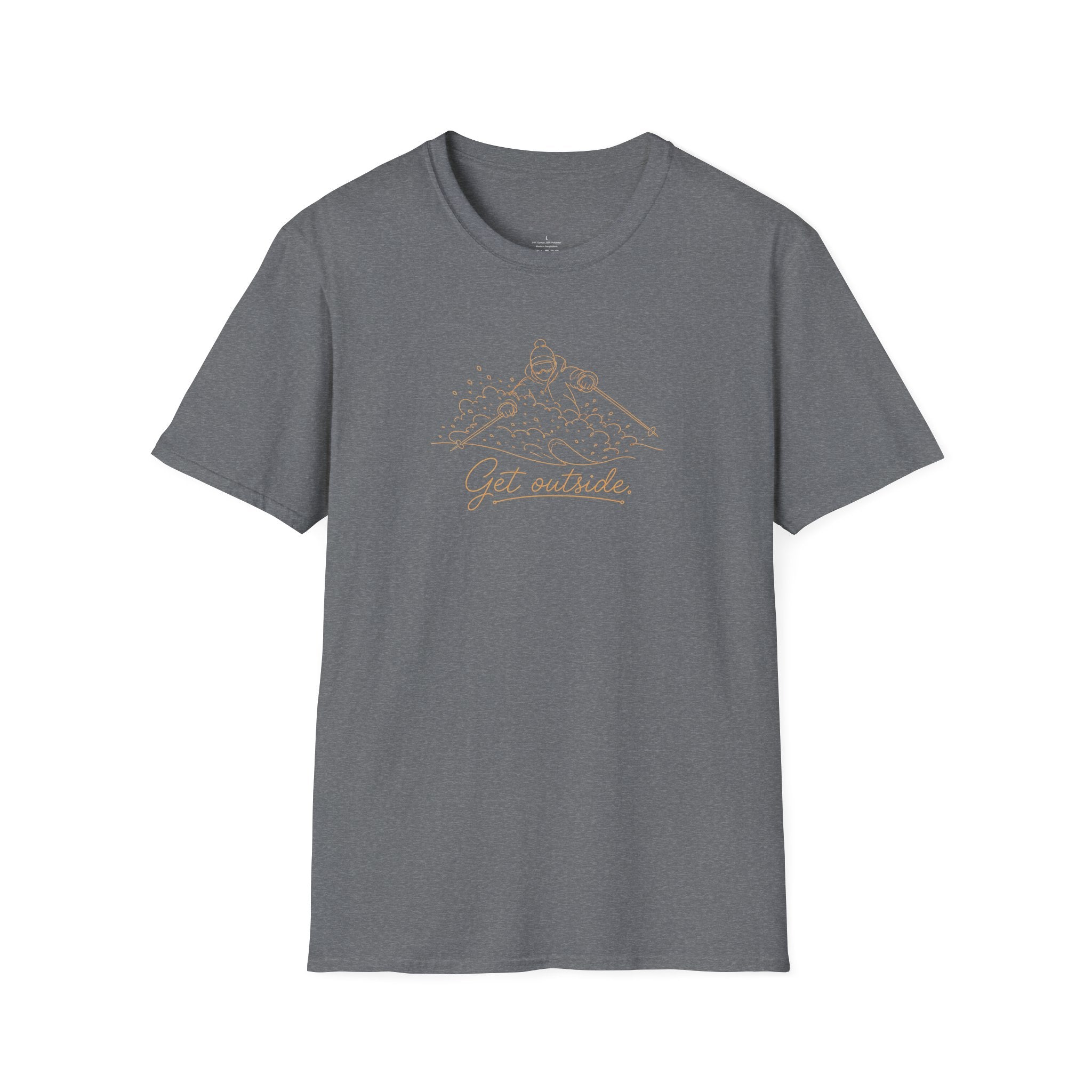 Outdoors T-Shirt — Get Outside Mountain Graphic Outdoor Adventure Tee