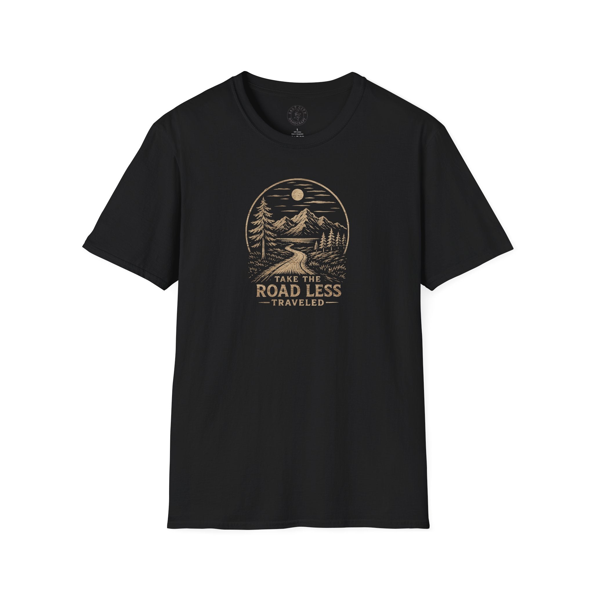 Road Less Traveled Mountain T‑Shirt — 'Take the Road Less' Adventure Tee