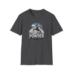 Powder Before Work Ski T-Shirt | Vintage Mountain Snowboarding Tee | Unisex Tee