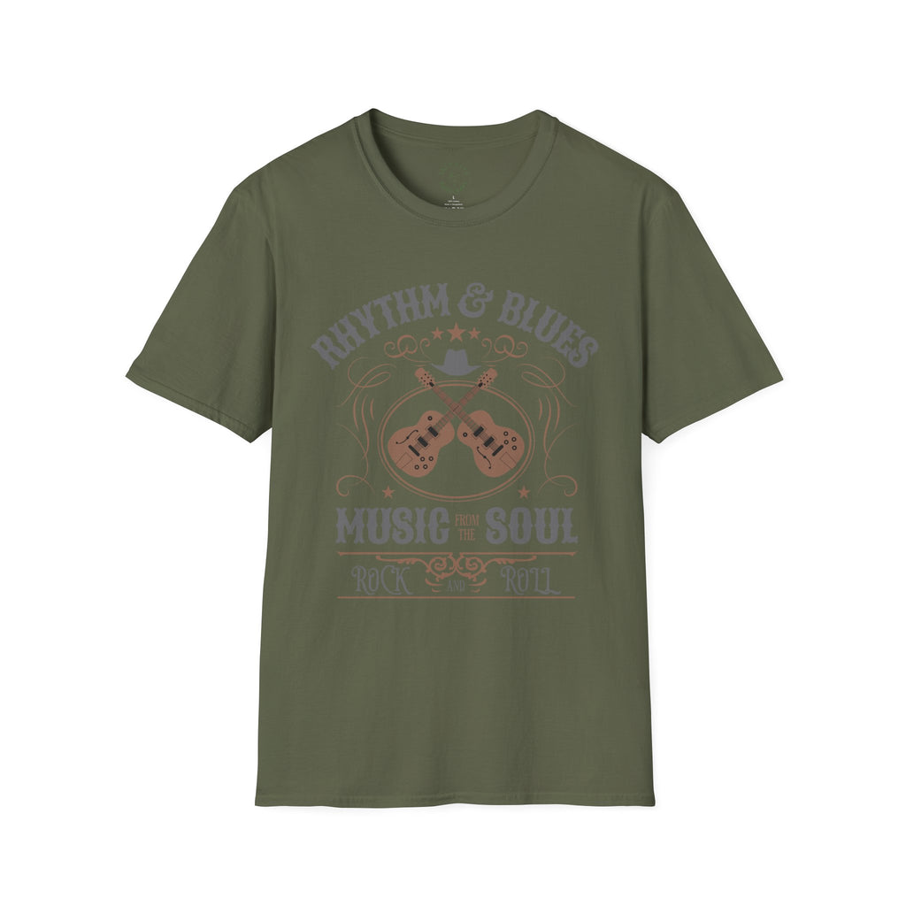 Rhythm & Blues Music of the Soul T-Shirt | Rock and Roll Guitar Design