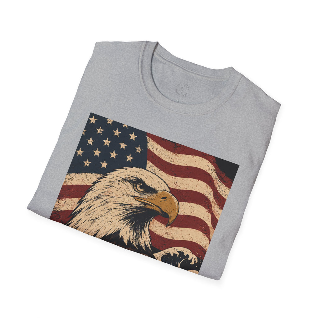 Patriotic Eagle T‑Shirt | American Flag Bald Eagle Graphic Tee