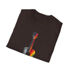 Acoustic Guitar Paint T-Shirt | Acoustic Guitar Shirt