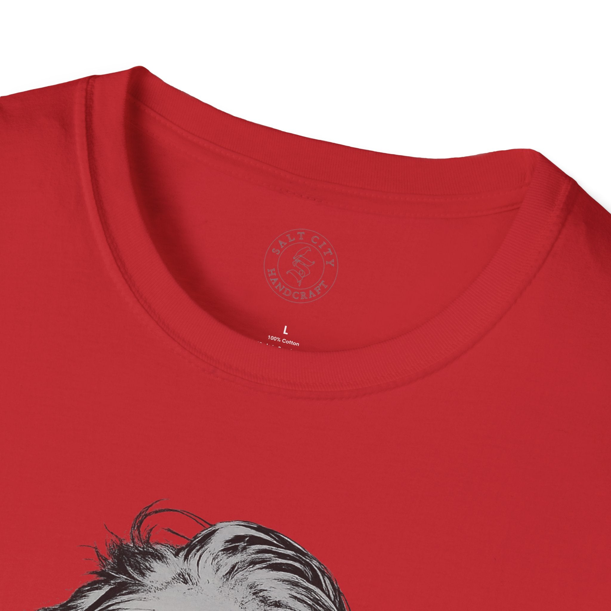 Stay Caffeinated T-Shirt — Funny Coffee Tee with Einstein Sketch