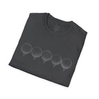 Row of Golf Balls T-Shirt | Minimalist Golf Design | Sports Apparel