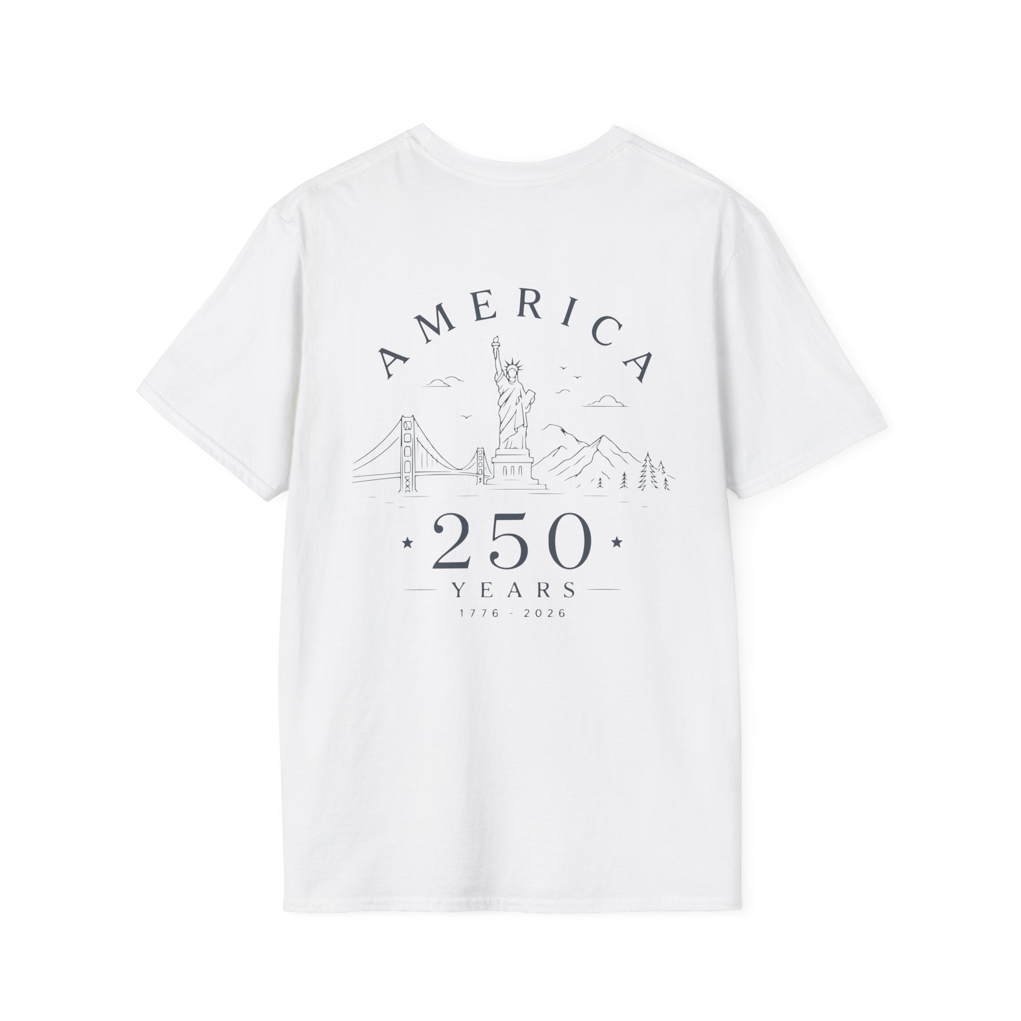 America 250 Years Commemorative T-Shirt | Minimal Patriotic Tee