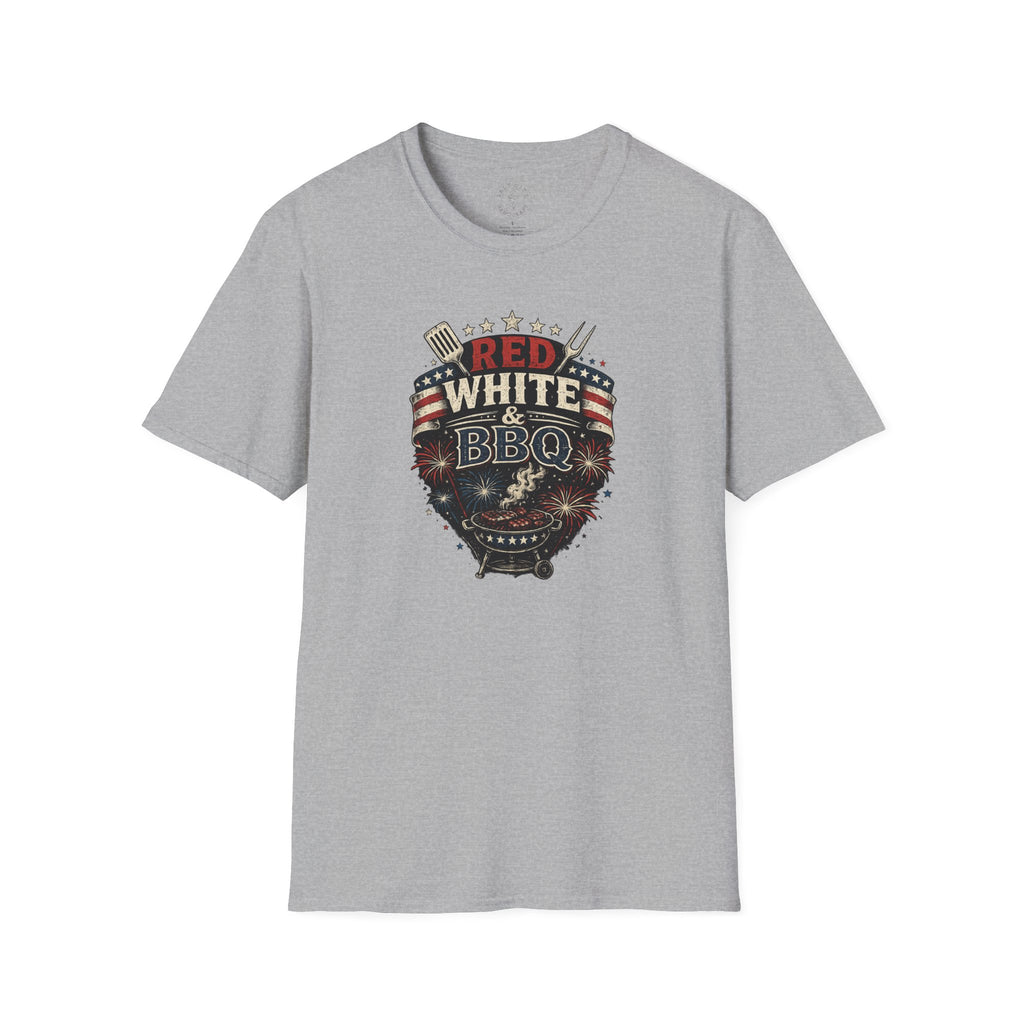 Red, White & BBQ T-Shirt — Patriotic 4th of July Grill Tee