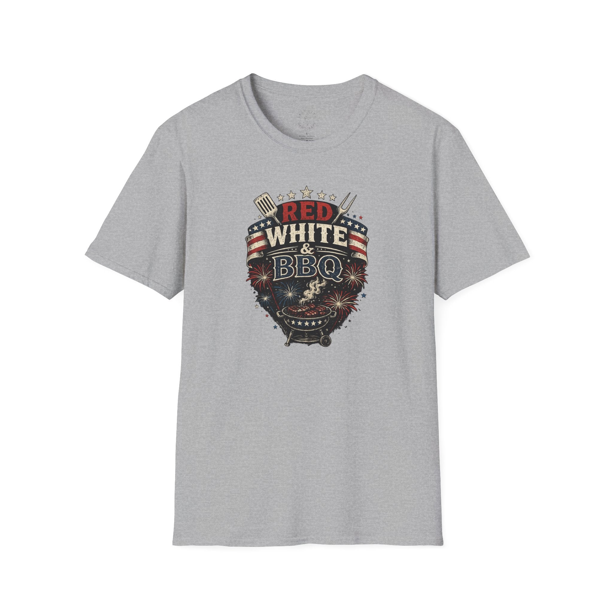Red, White & BBQ T-Shirt — Patriotic 4th of July Grill Tee