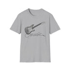 Guitar 'Music' Graphic T-Shirt — Vintage Electric Guitar Tee