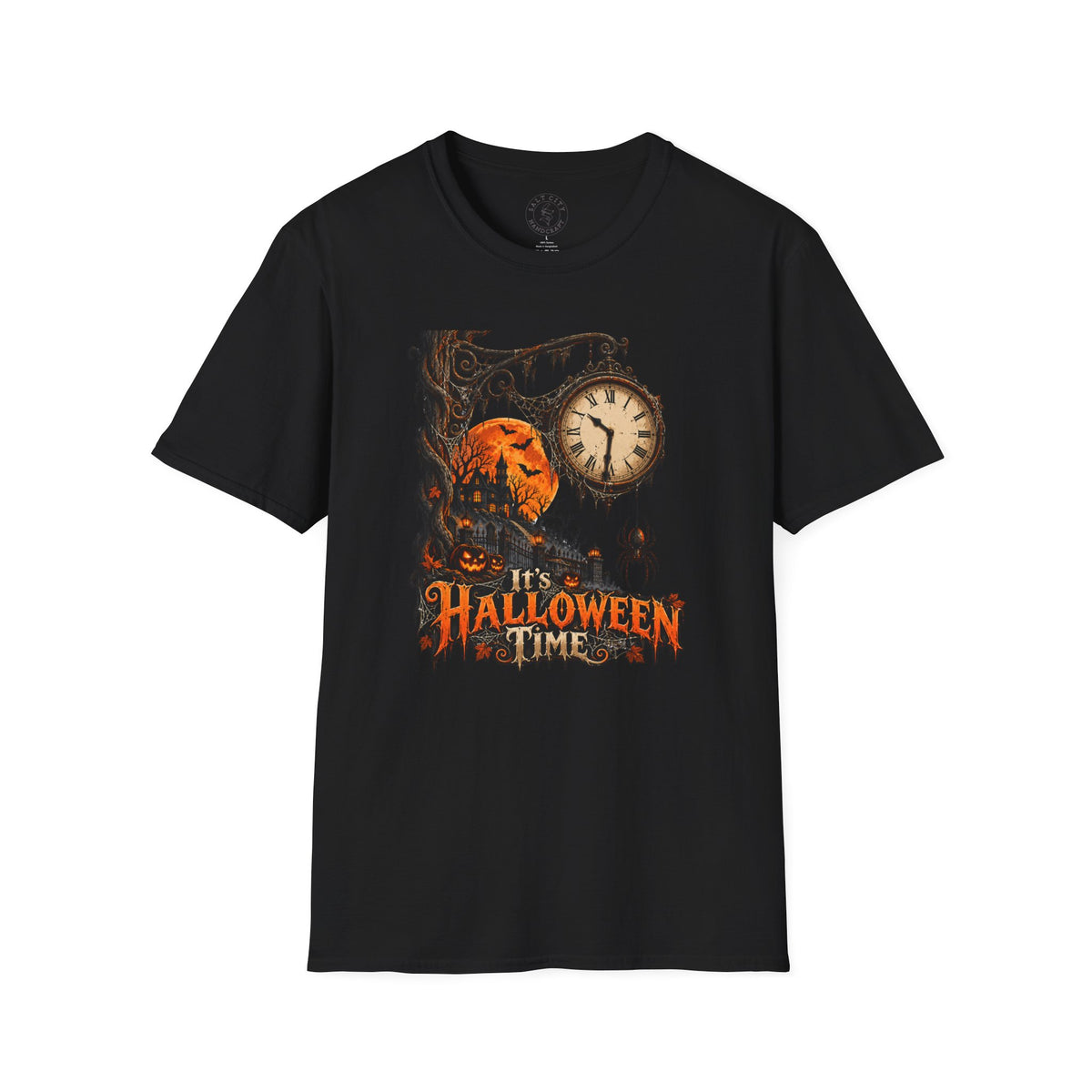 Halloween Time Spider Clock T-Shirt