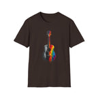 Acoustic Guitar Paint T-Shirt | Acoustic Guitar Shirt