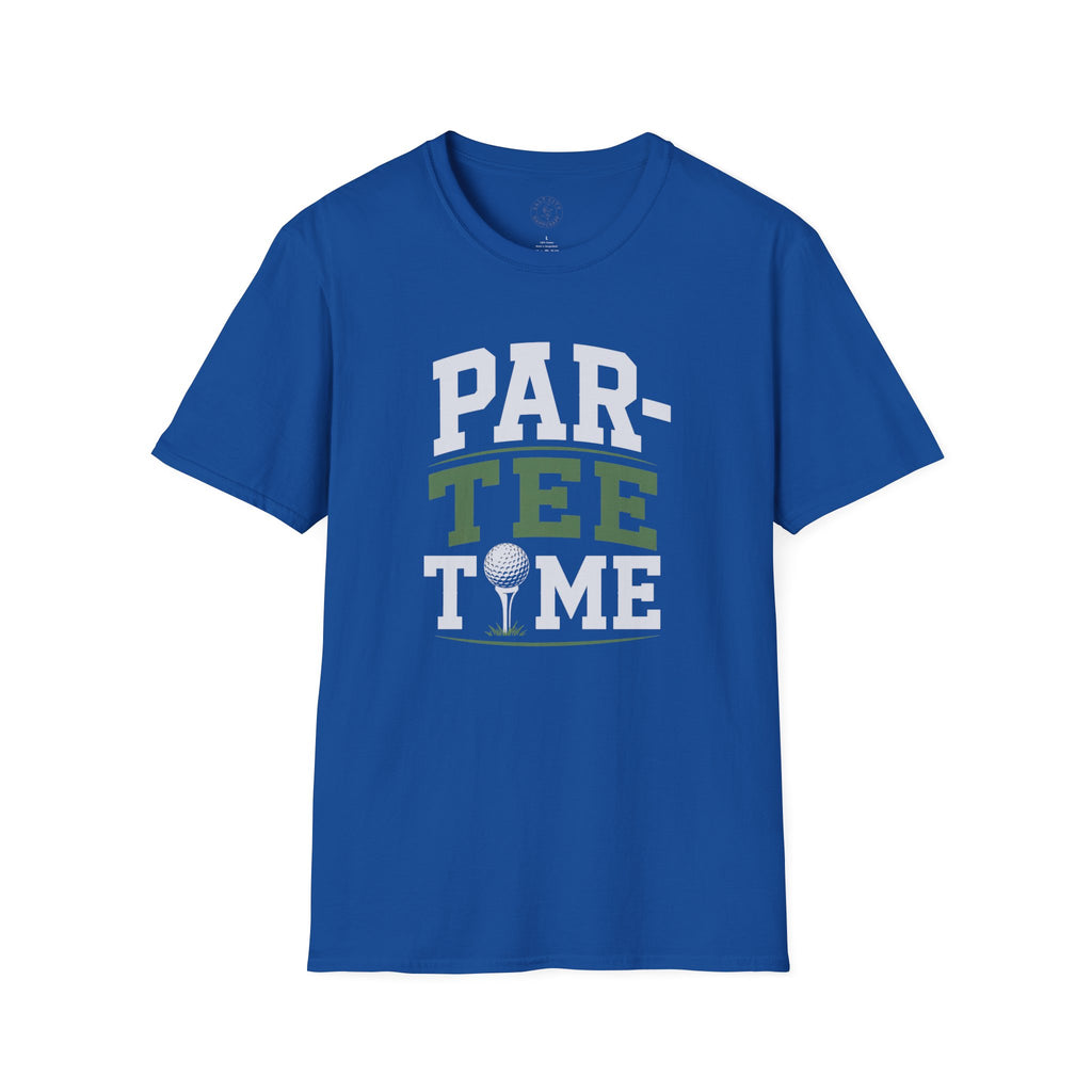 Par-Tee Time Golf T-Shirt — Funny Golf Shirt with Tee & Ball Design