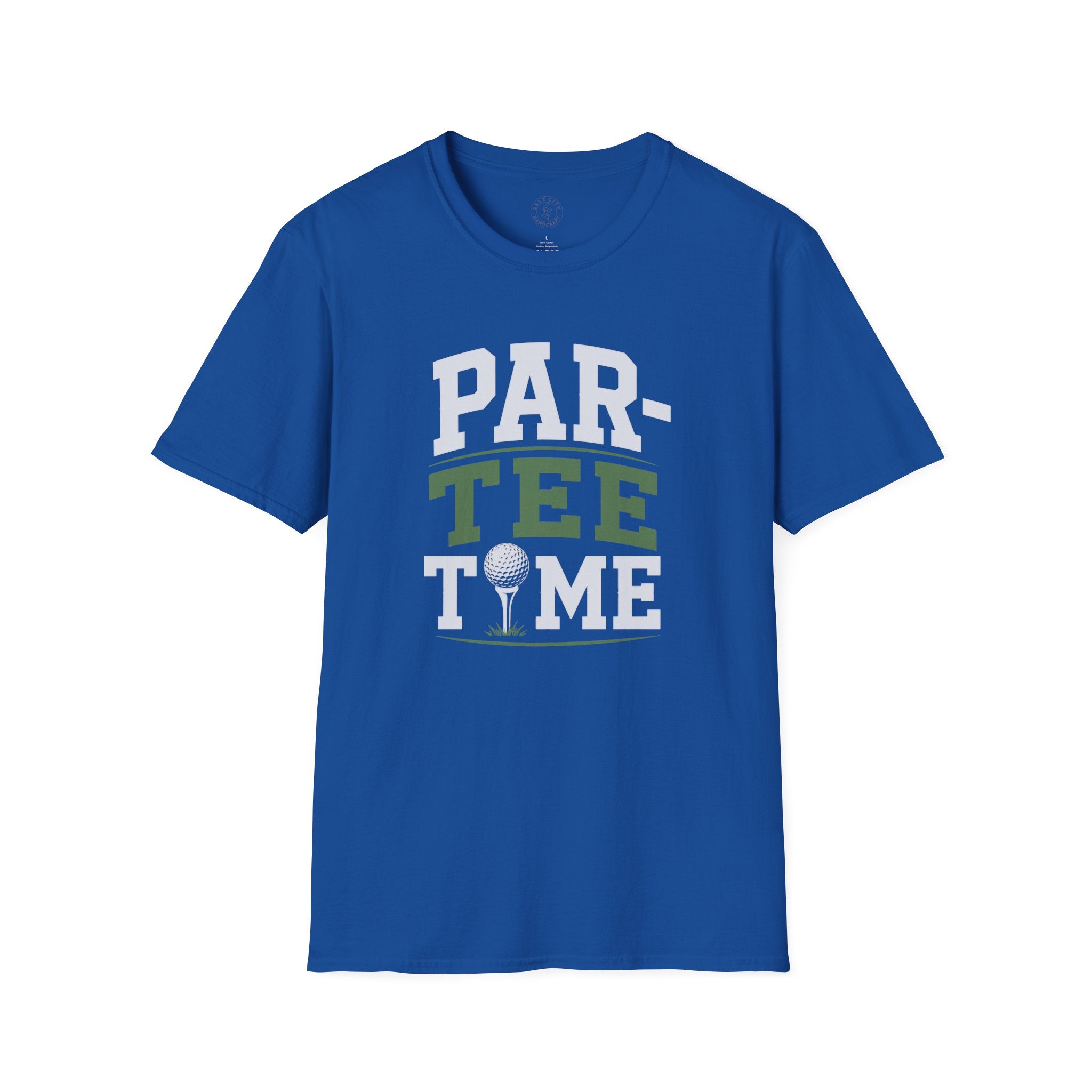 Par-Tee Time Golf T-Shirt — Funny Golf Shirt with Tee & Ball Design