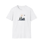 Backcountry Skier T-Shirt | Nature Minimalist Outdoor | Sunset Skier