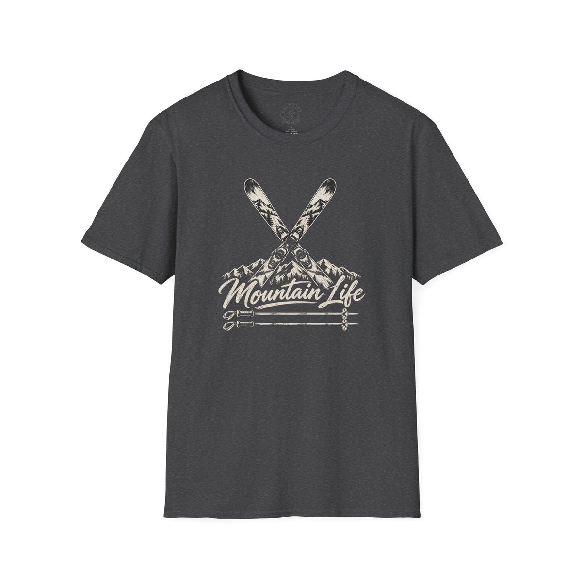 Mountain Life Ski T-Shirt - Retro Skiing Graphic - Unisex