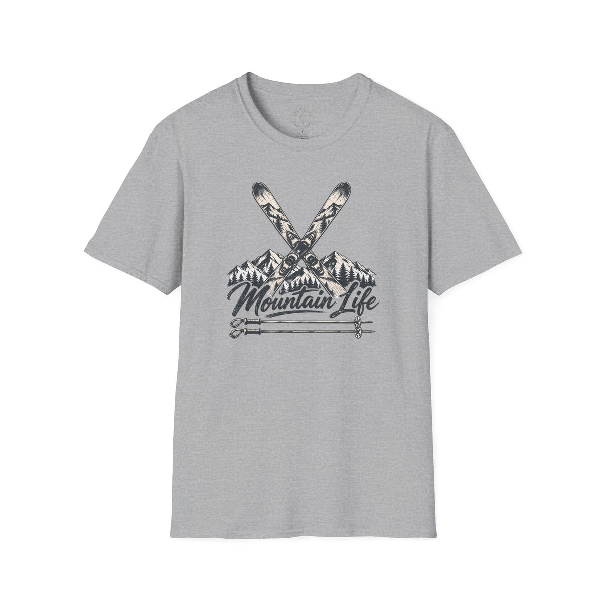 Mountain Life Ski T-Shirt - Retro Skiing Graphic - Unisex