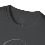 Fly Fishing T-Shirt — Minimal Fly & Rod Illustration