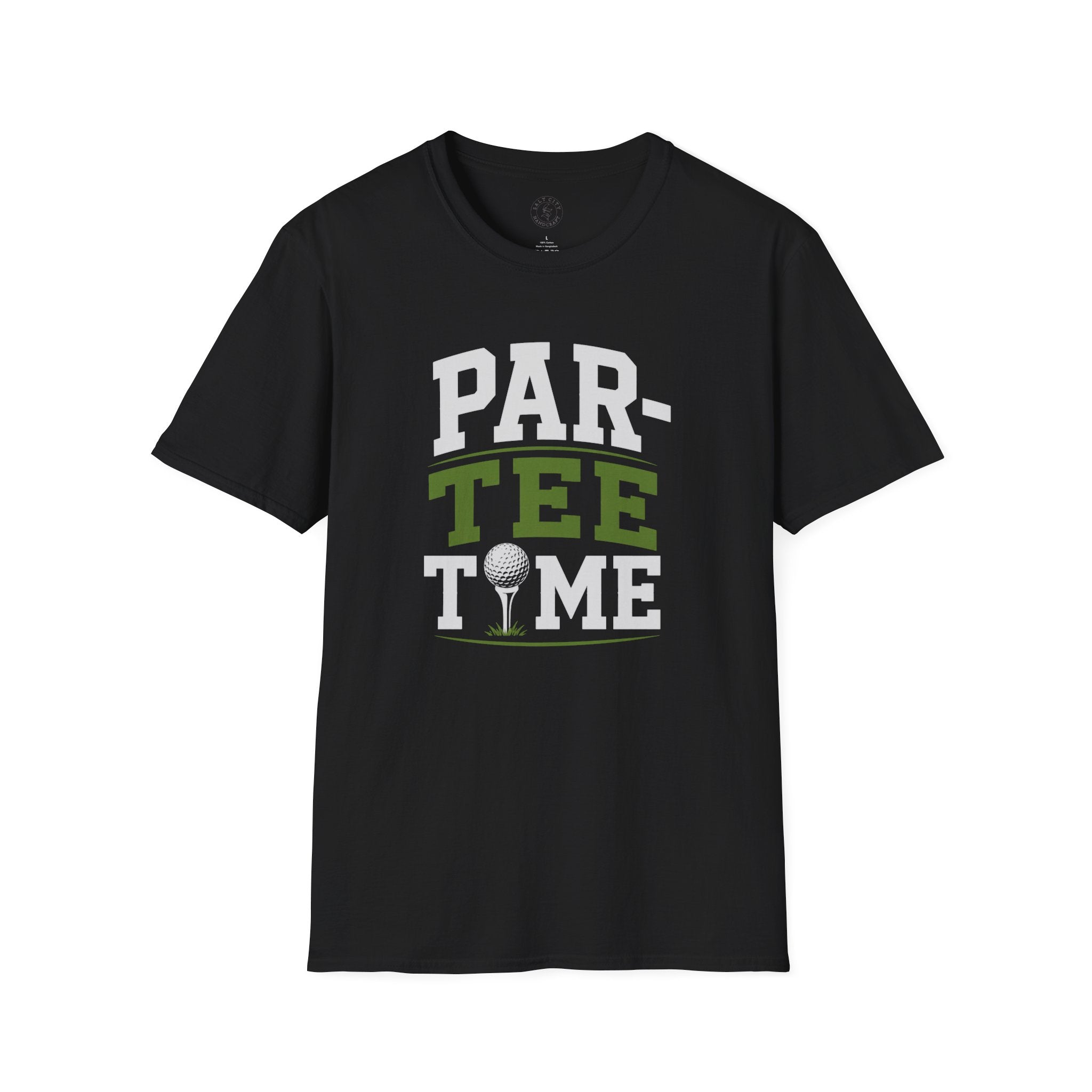 Par-Tee Time Golf T-Shirt — Funny Golf Shirt with Tee & Ball Design