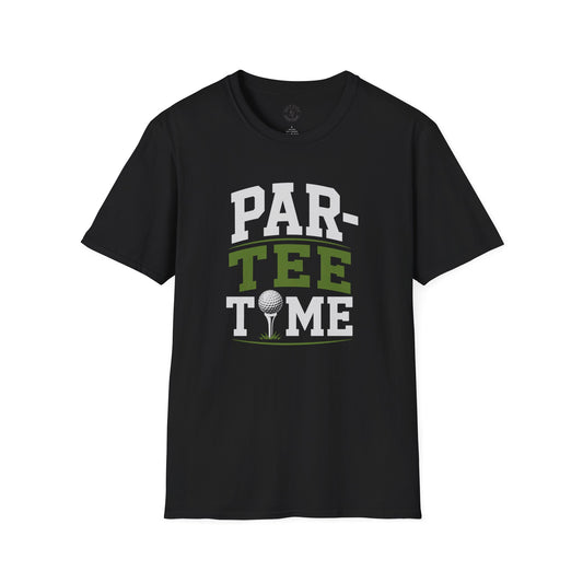 Par-Tee Time Golf T-Shirt — Funny Golf Shirt with Tee & Ball Design