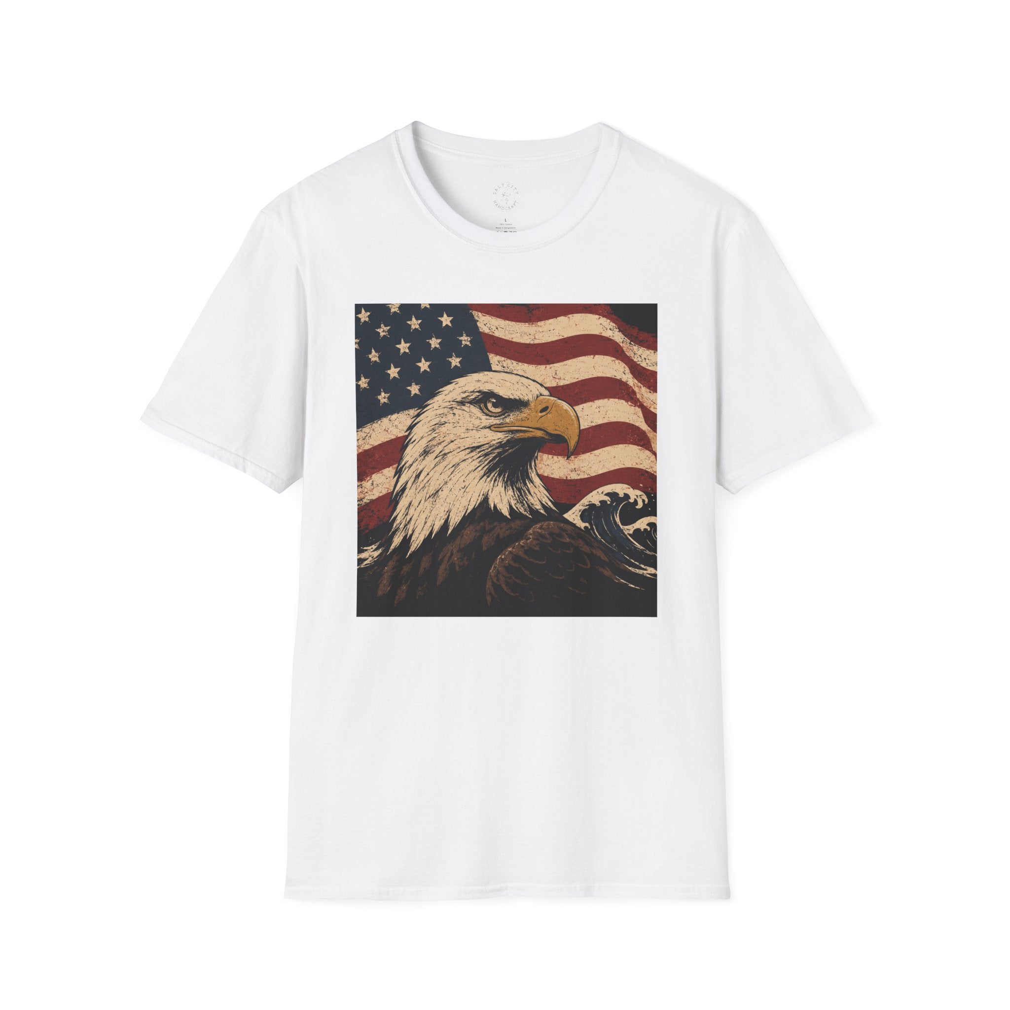 Patriotic Eagle T‑Shirt | American Flag Bald Eagle Graphic Tee