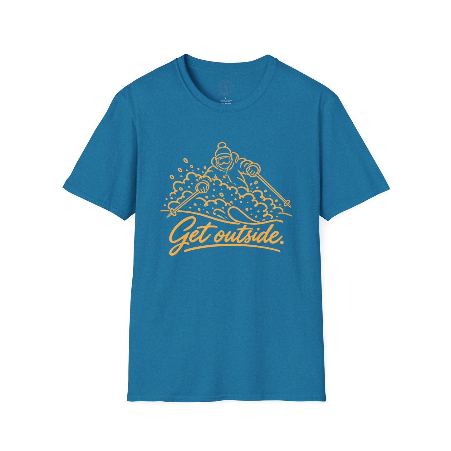 Outdoors T-Shirt — Get Outside Mountain Graphic Outdoor Adventure Tee