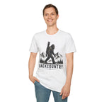 Backcountry Sasquatch T-Shirt — Mountain Skiing Bigfoot Outdoor Tee